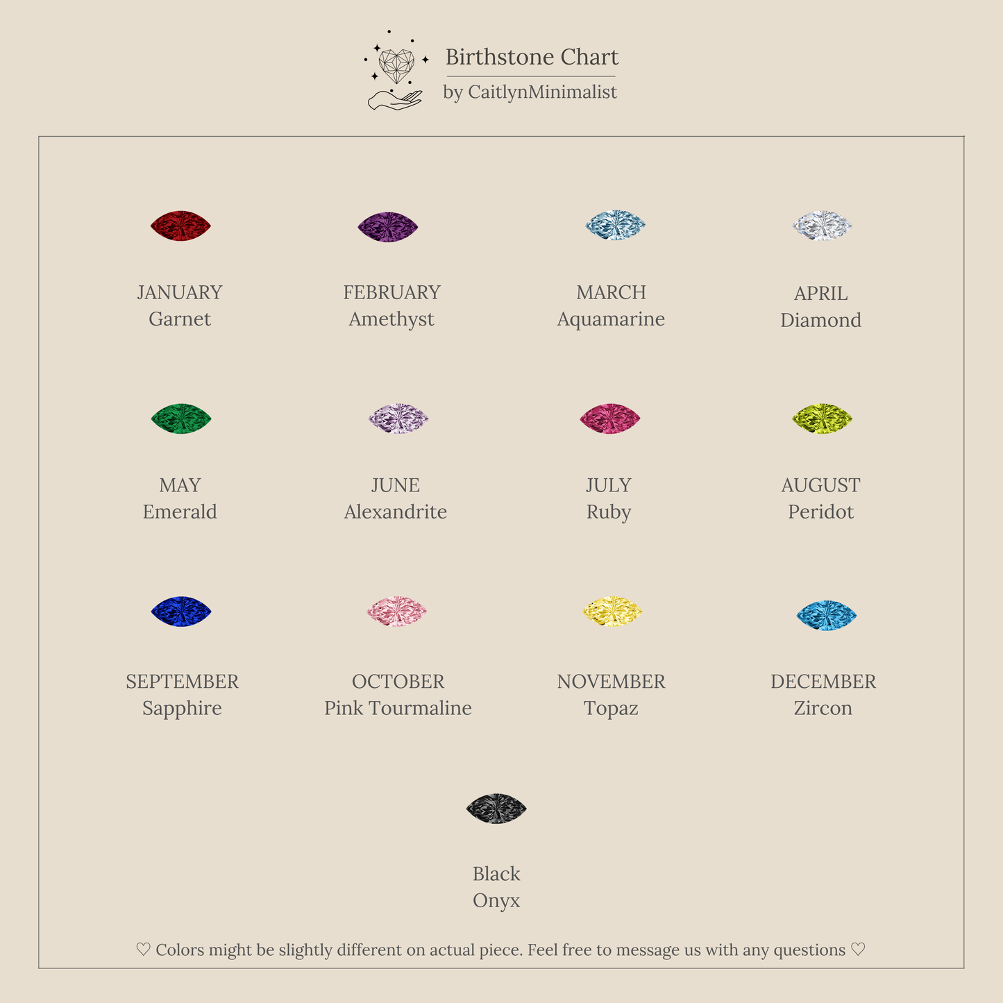 Duo Marquise Birthstone Ring