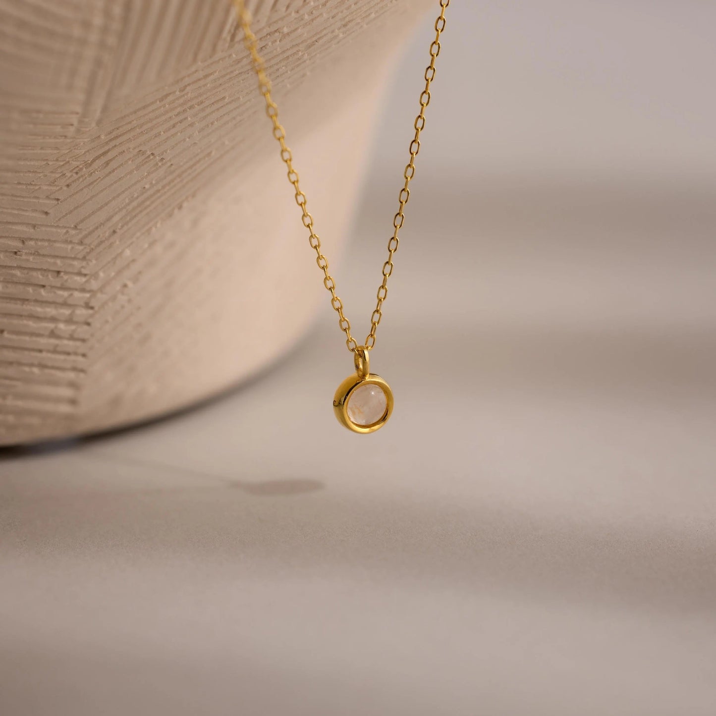 Moonstone Charm Necklace