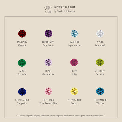 Butterfly Birthstone Flatback Studs